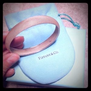 Tiffany and co mesh bangle bracelet